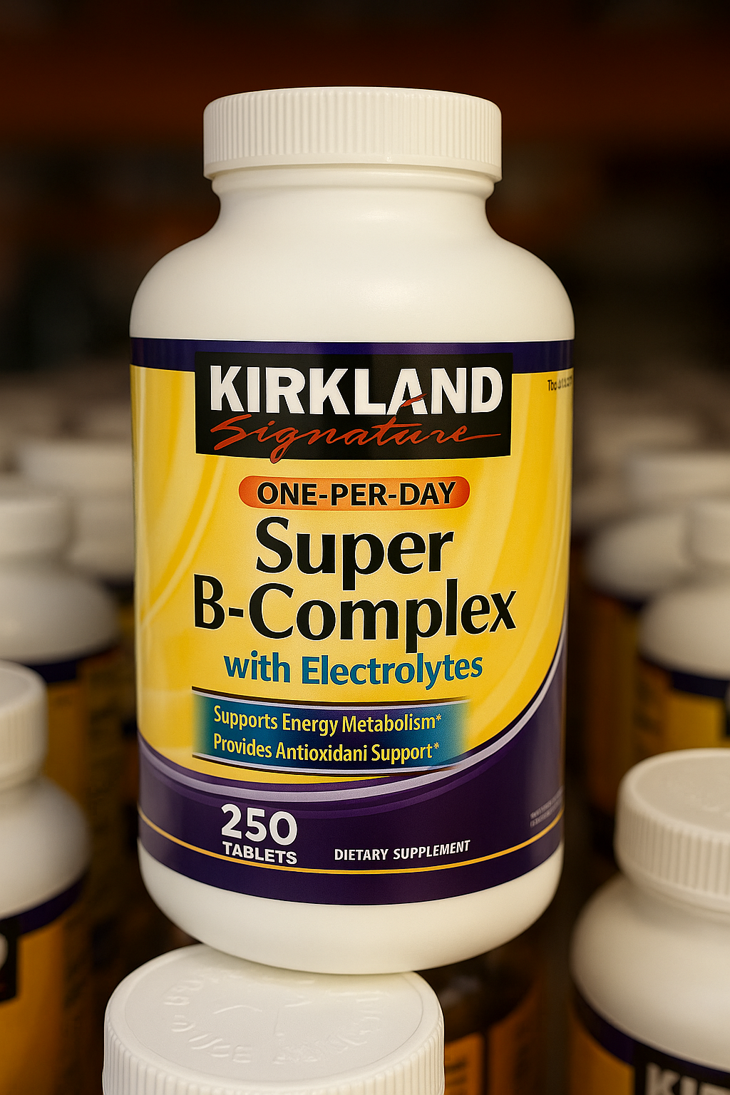 Kirkland 超级维生素B族复合片 + 电解质配方