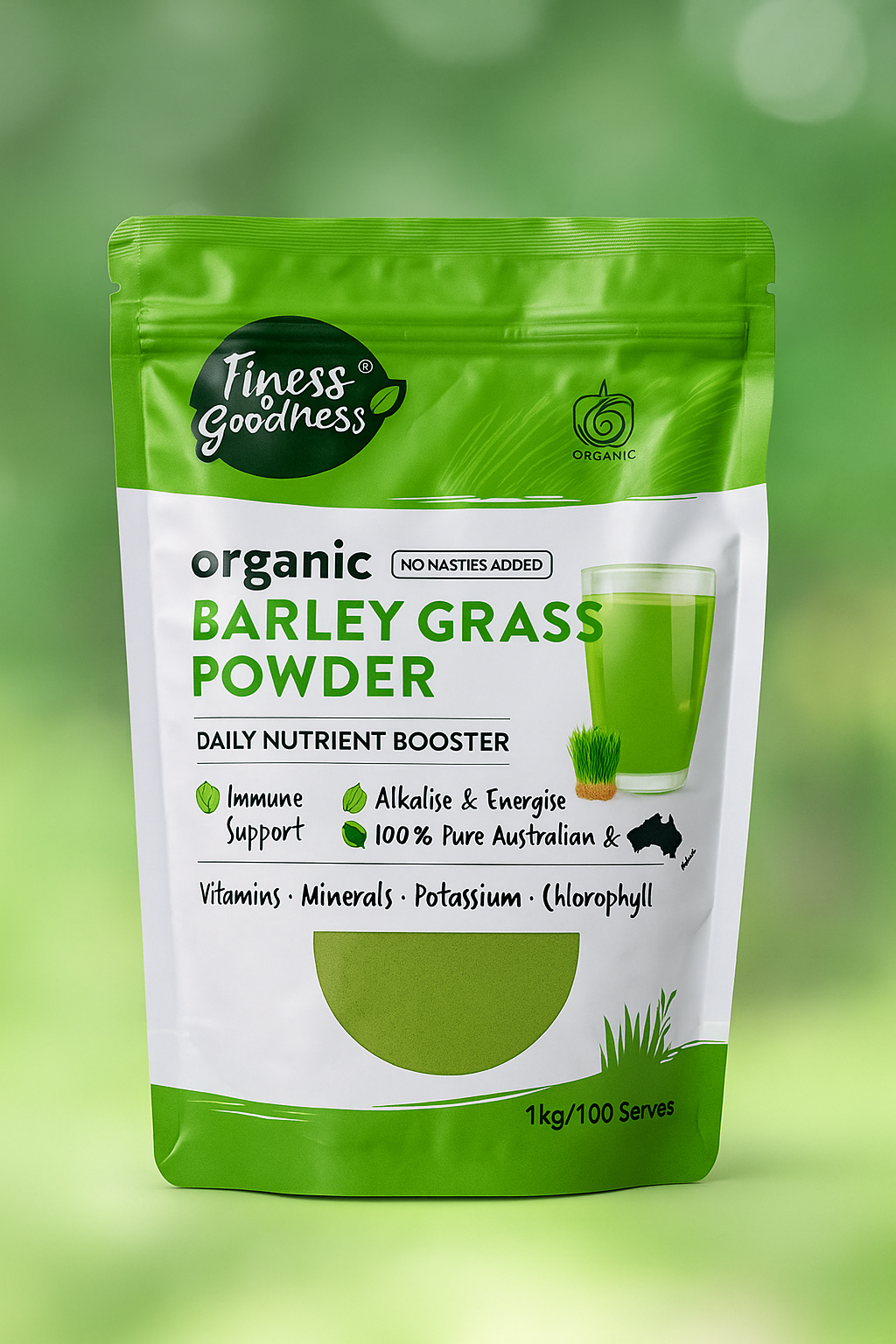 Honest to Goodness 有机大麦苗粉